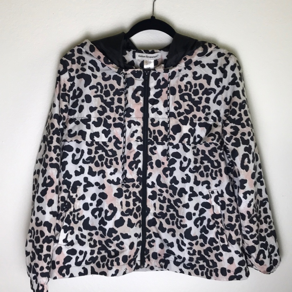 Cotton Emporium XS Cheetah Print Windbreaker
